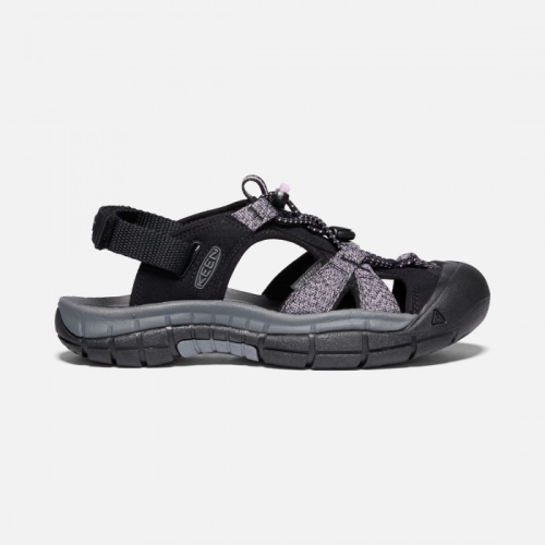 Black/Dawn Pink Keen Ravine H2 Women's Casual Sandals | 83697-BUWV
