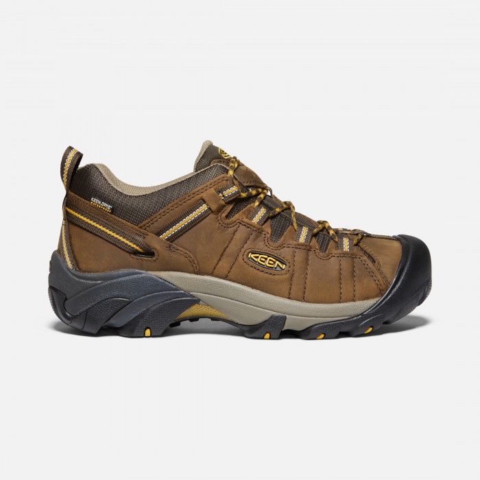 Cascade Brown/Golden Yellow Keen Targhee II Men's Hiking Shoes | 41798-BVUX